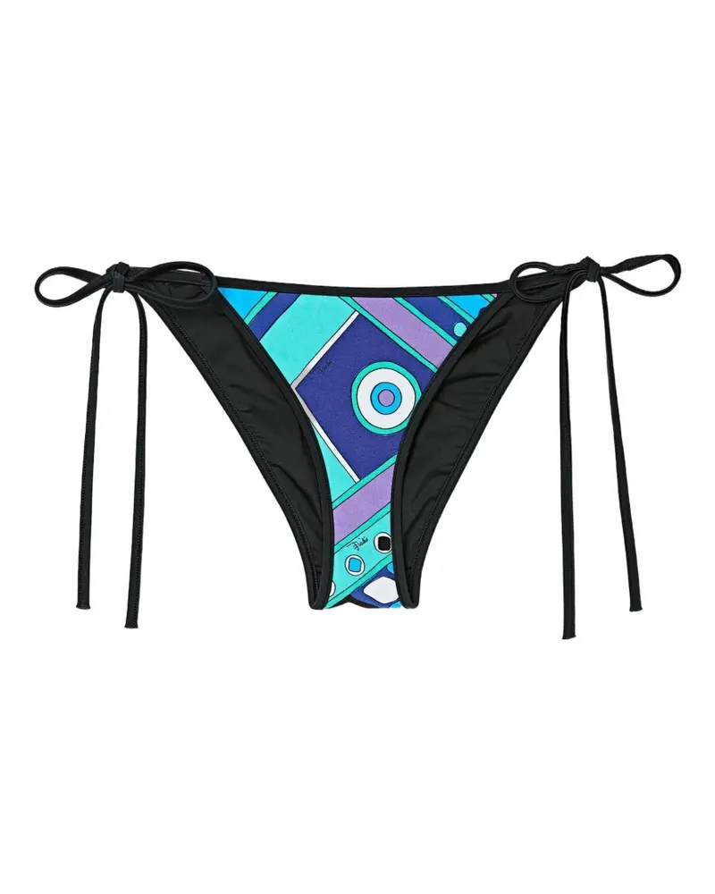 Emilio Pucci Bikinihöschen mit geometrischem Print - Blau Blau