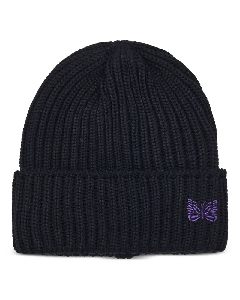 NEEDLES Gerippte Beanie - Schwarz Schwarz