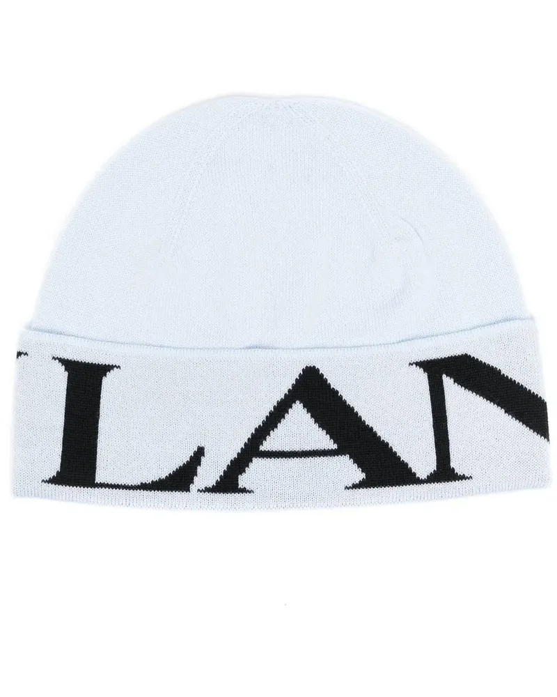 Lanvin Gestrickte Beanie - Blau Blau