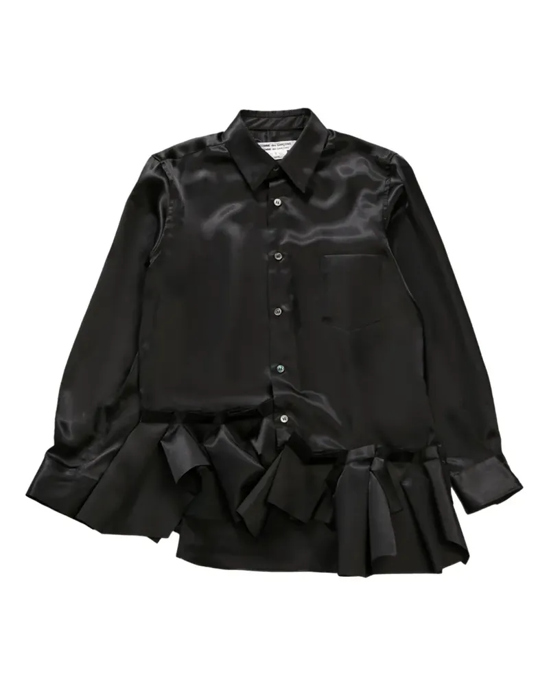 Comme des Garçons satin shirt - Schwarz Schwarz