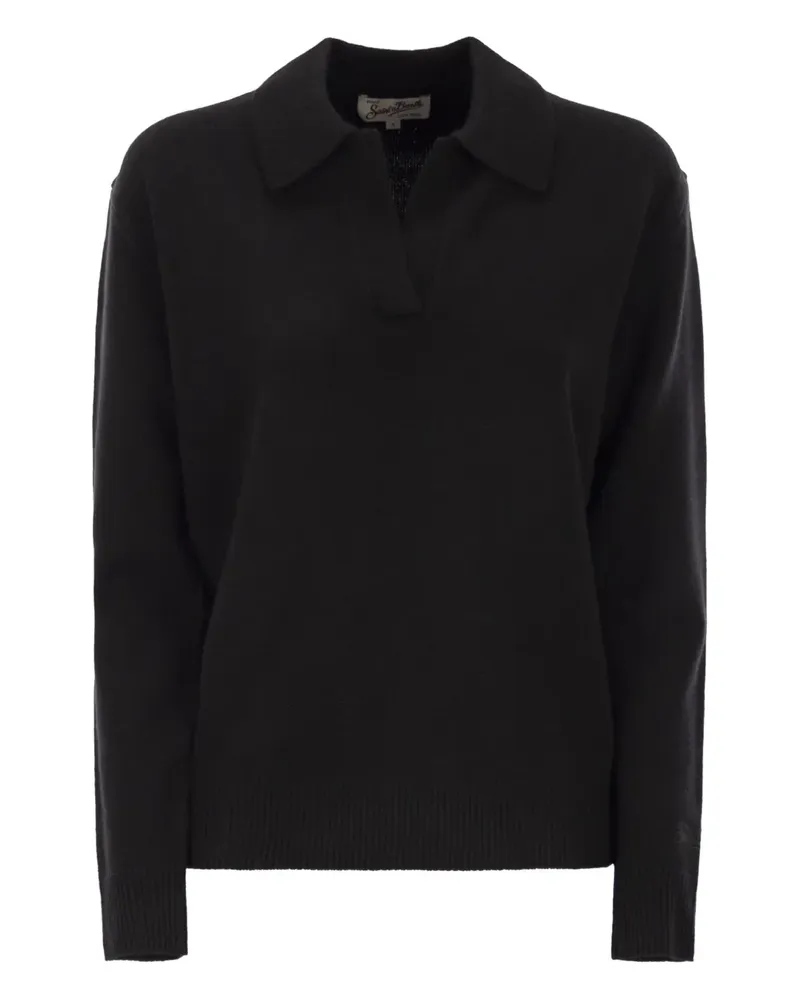 MC2 Saint Barth Eze Pullover mit Polokragen - Schwarz Schwarz