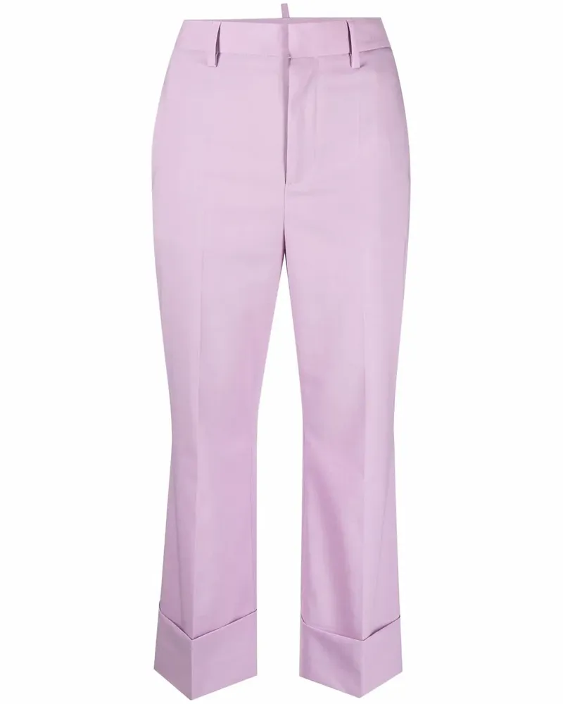 Dsquared2 Klassische Cropped-Hose - Violett Violett