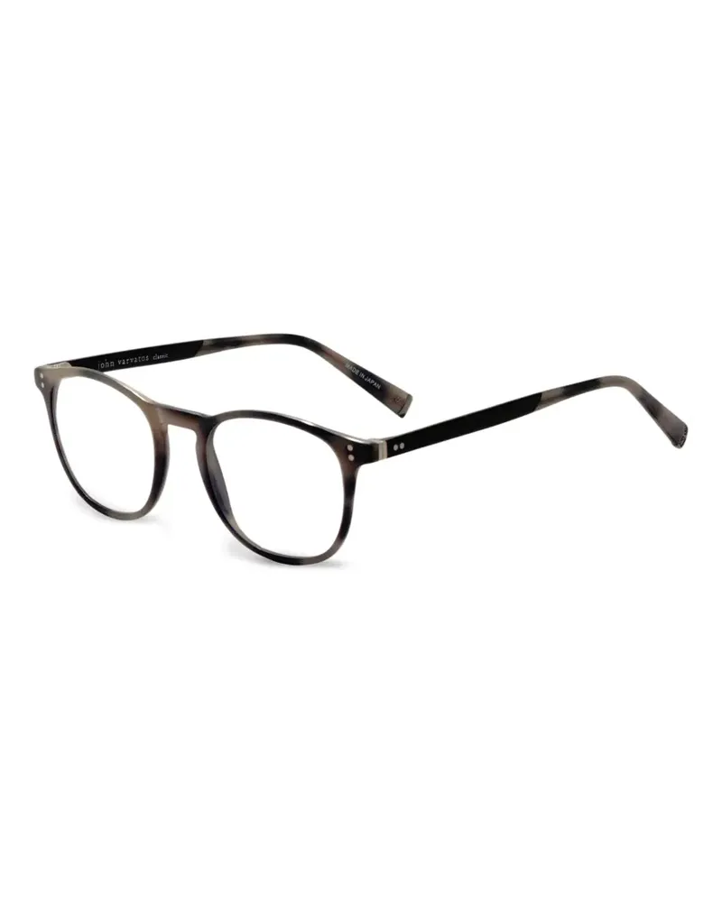 John Varvatos Brille mit rundem Gestell - Grau Grau