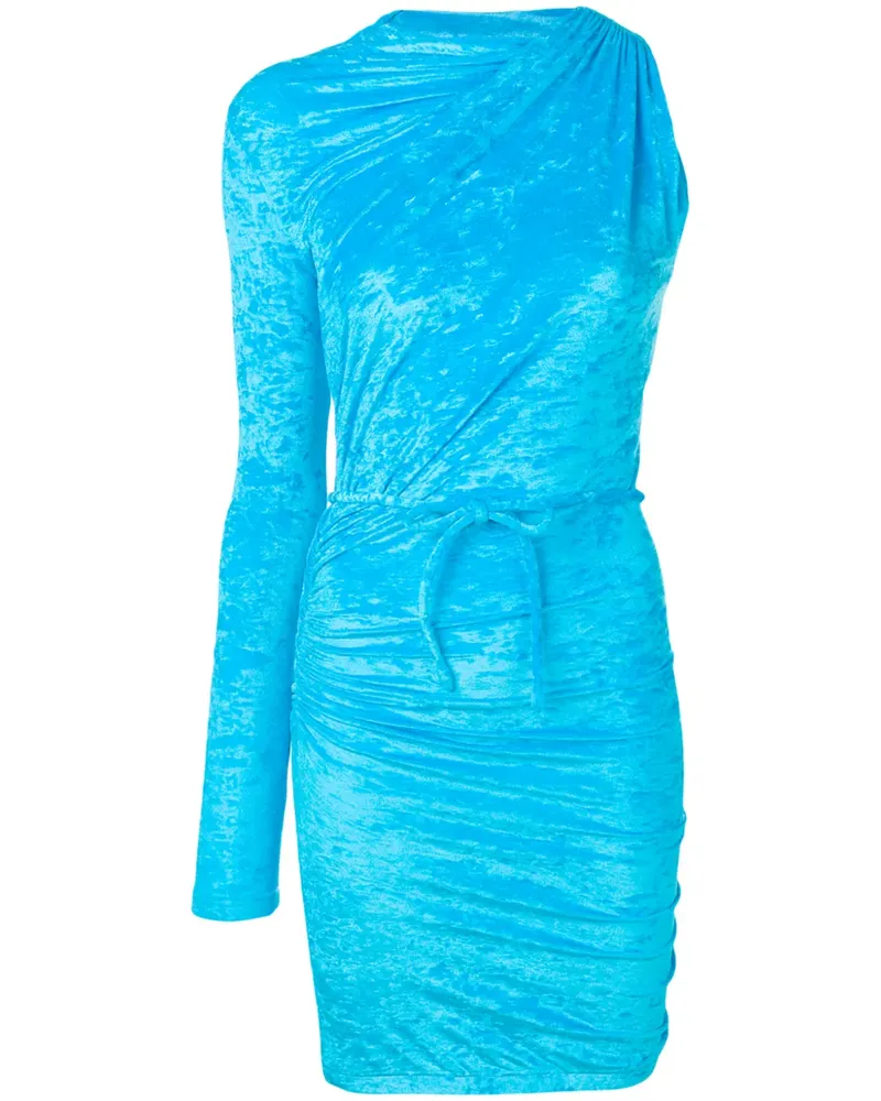 Balenciaga Drapiertes Minikleid - Blau Blau