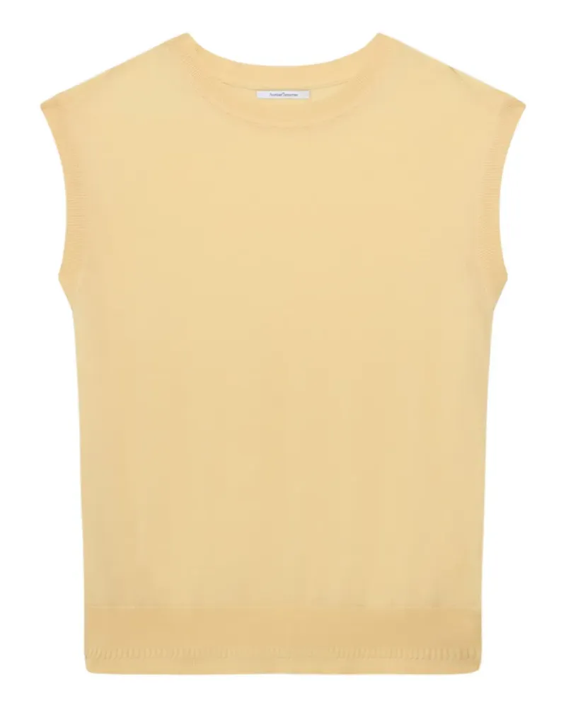Another Tomorrow featherweight sheer top - Gelb Gelb