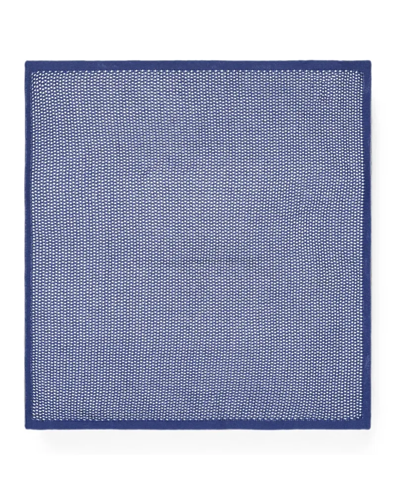 Ermenegildo Zegna perforated-knit pocket square - Blau Blau