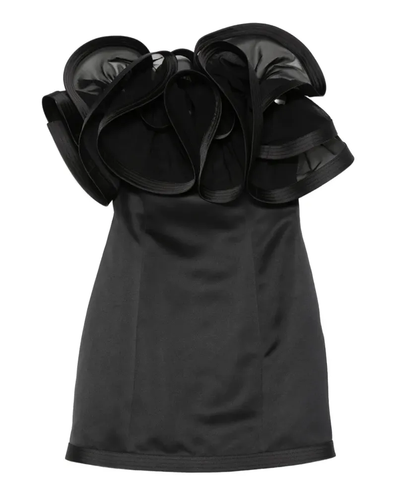 Elisabetta Franchi ruffled dress - Schwarz Schwarz