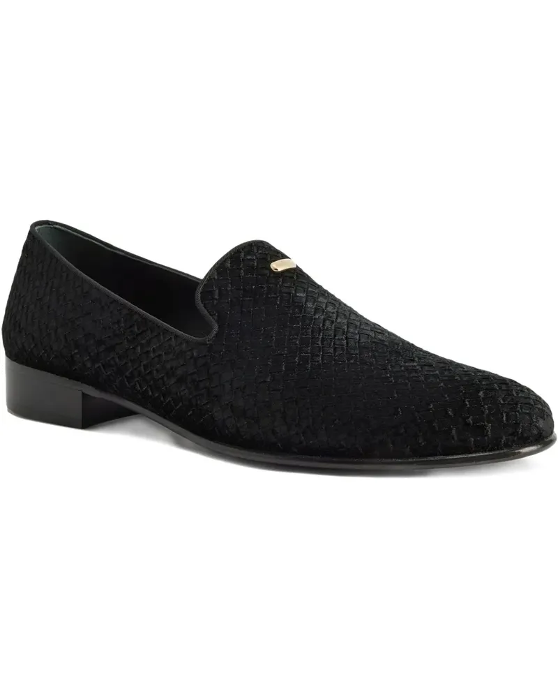 Giuseppe Zanotti Gewebte Jaky Loafer - Schwarz Schwarz