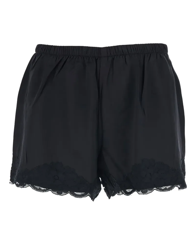Gold Hawk Clothing Shorts aus Spitze mit Stretchbund - Schwarz Schwarz