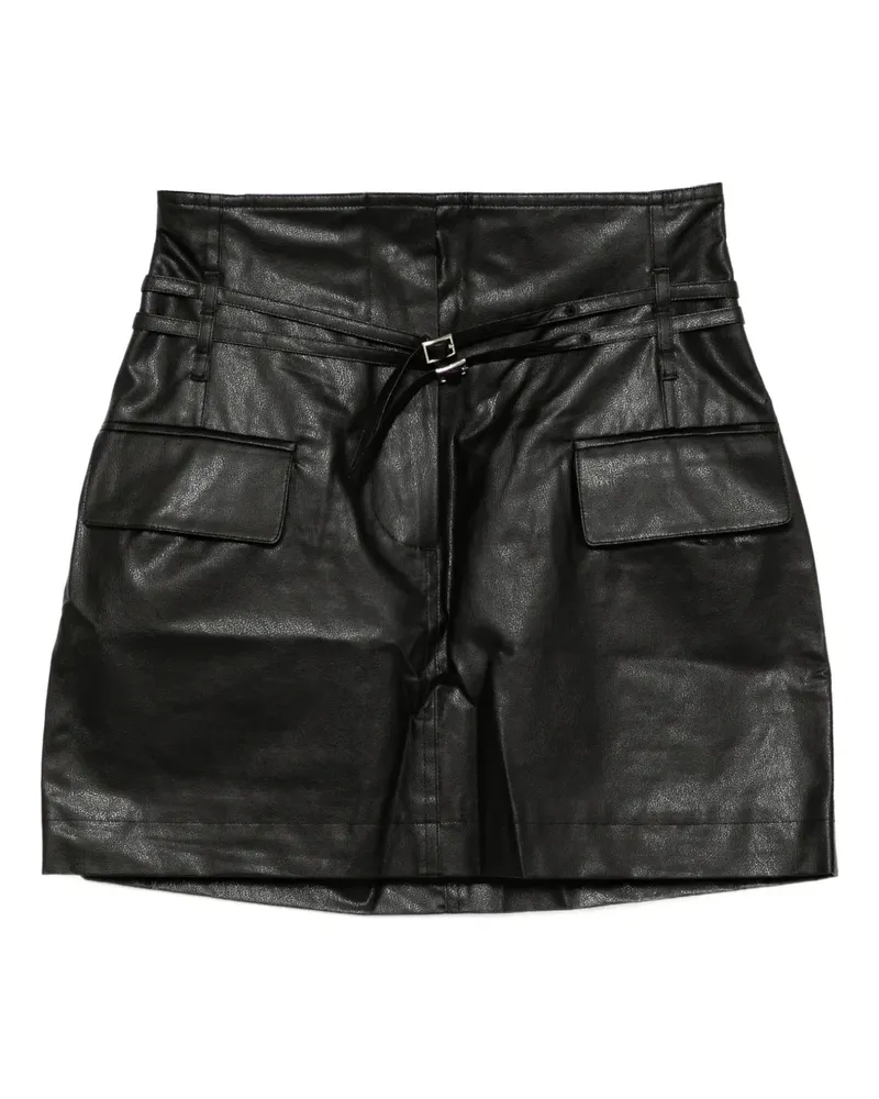 JKOO Rock mit Gürtel - Schwarz Schwarz