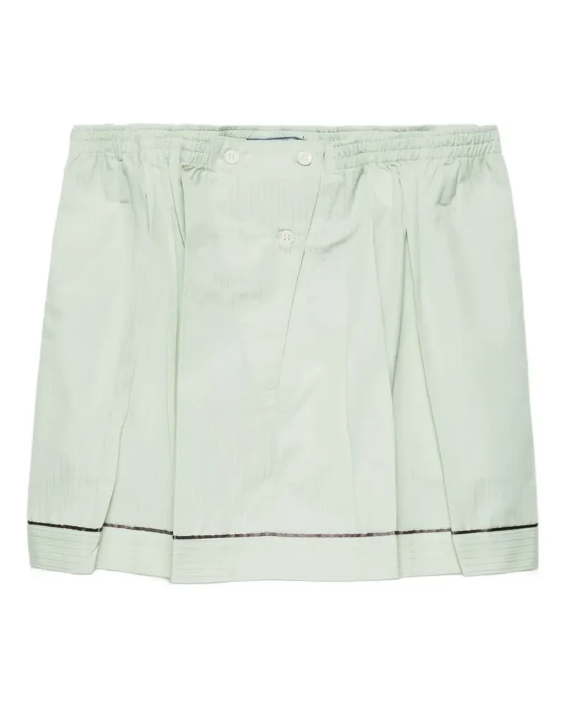 Prada Minirock mit elastischem Bund - Grün Grün