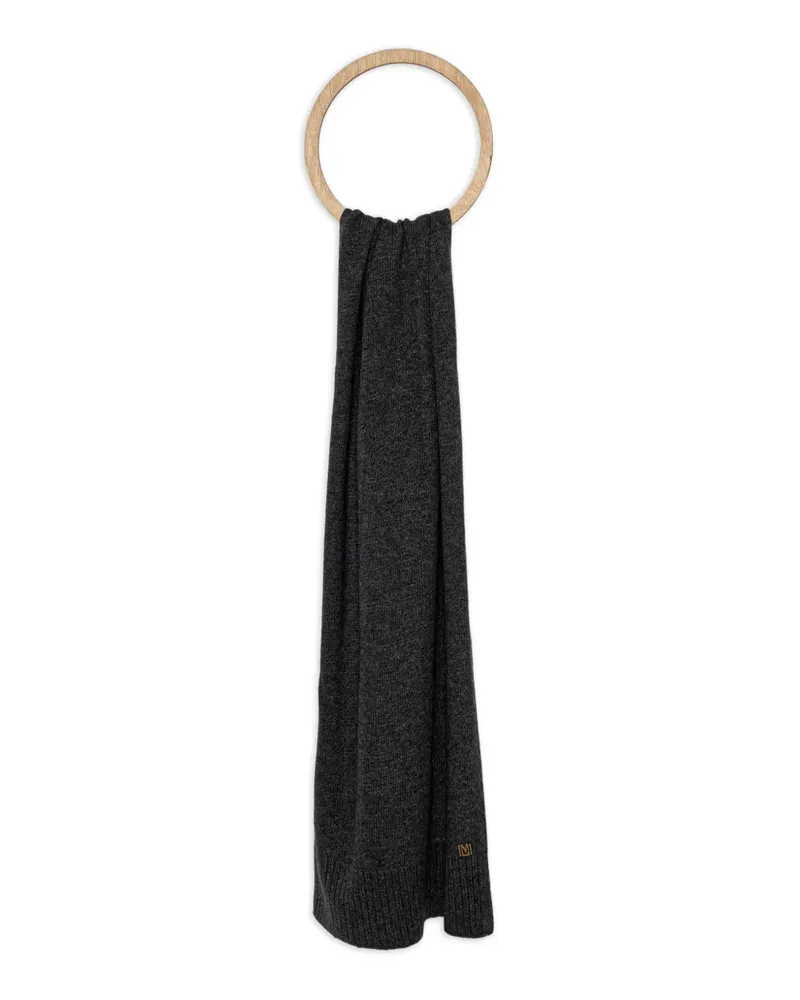 MARCIANO Los Angeles logo-plaque scarf - Grau Grau