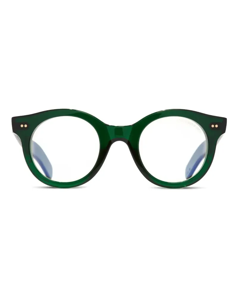 Cutler and Gross Brille mit rundem Gestell - Grün Grün