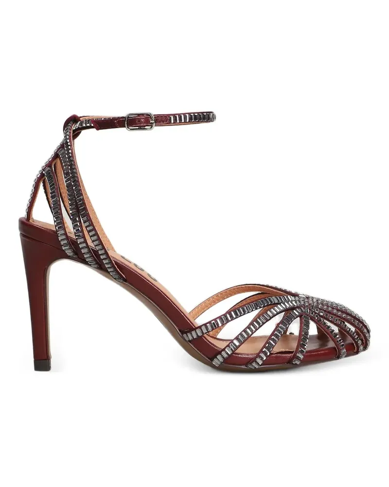 Bibi Lou Serabi crystal-embellished cage sandals - Rot Rot