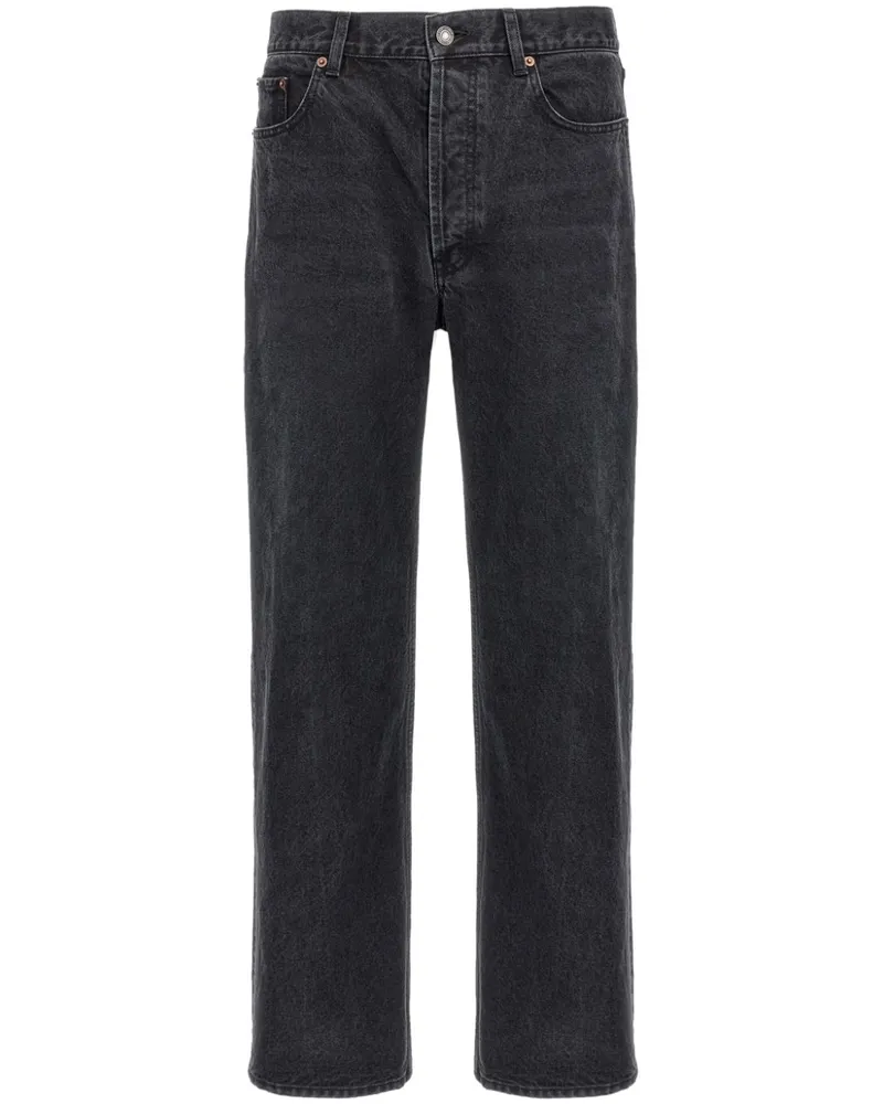 Saint Laurent Jeans mit geradem Bein - Schwarz Schwarz