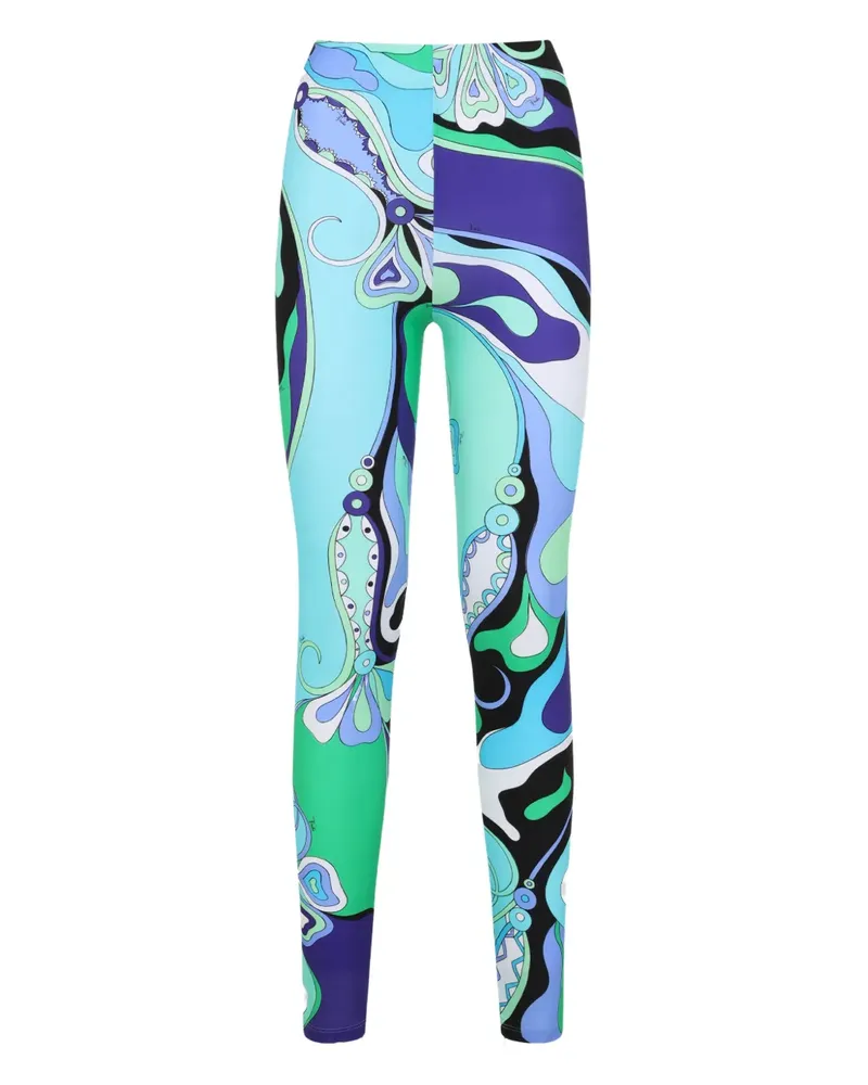 Emilio Pucci Leggings mit Print - Blau Blau