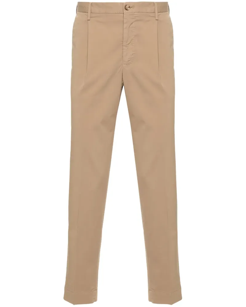 Incotex Hose mit Tapered-Bein - Braun Braun