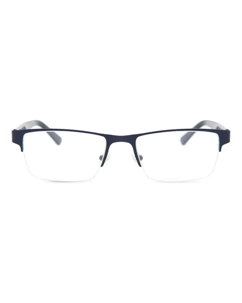 Lacoste Eckige Brille mit mattem Finish - Blau Blau