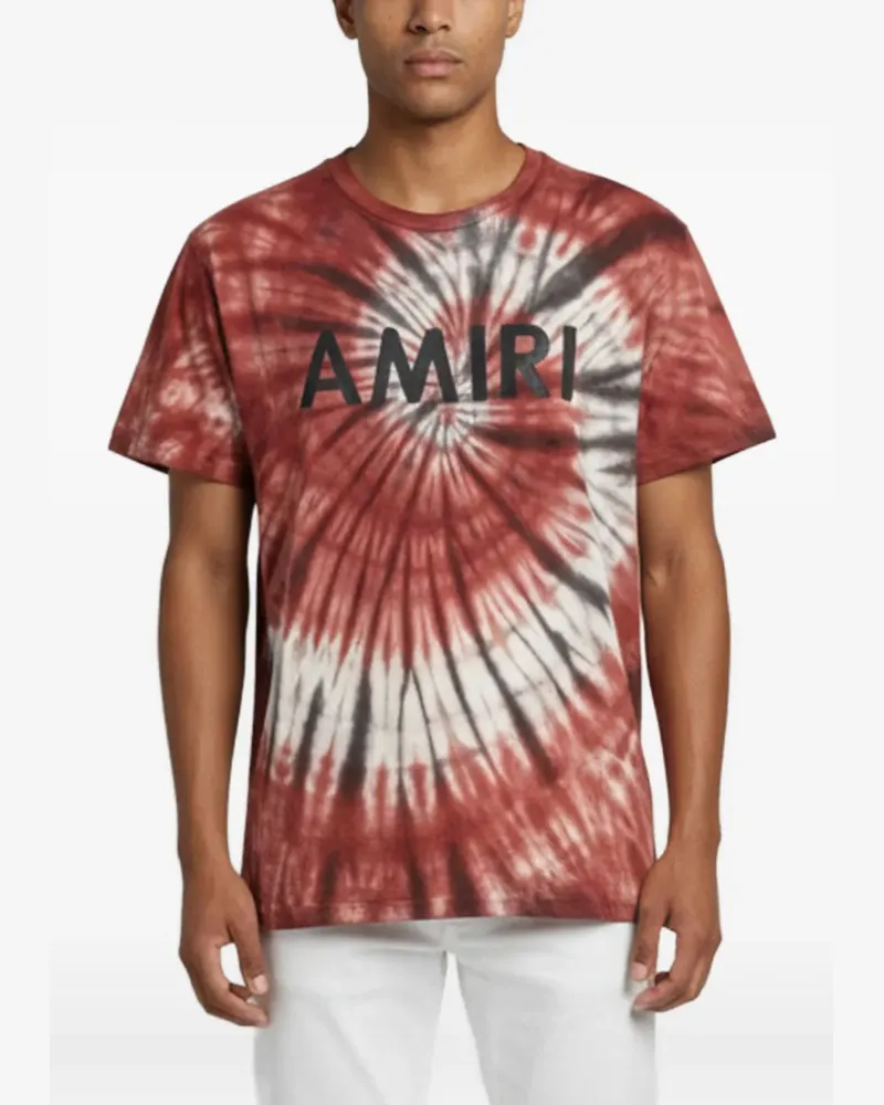 Amiri T-Shirt mit Batikmuster - Rot Rot