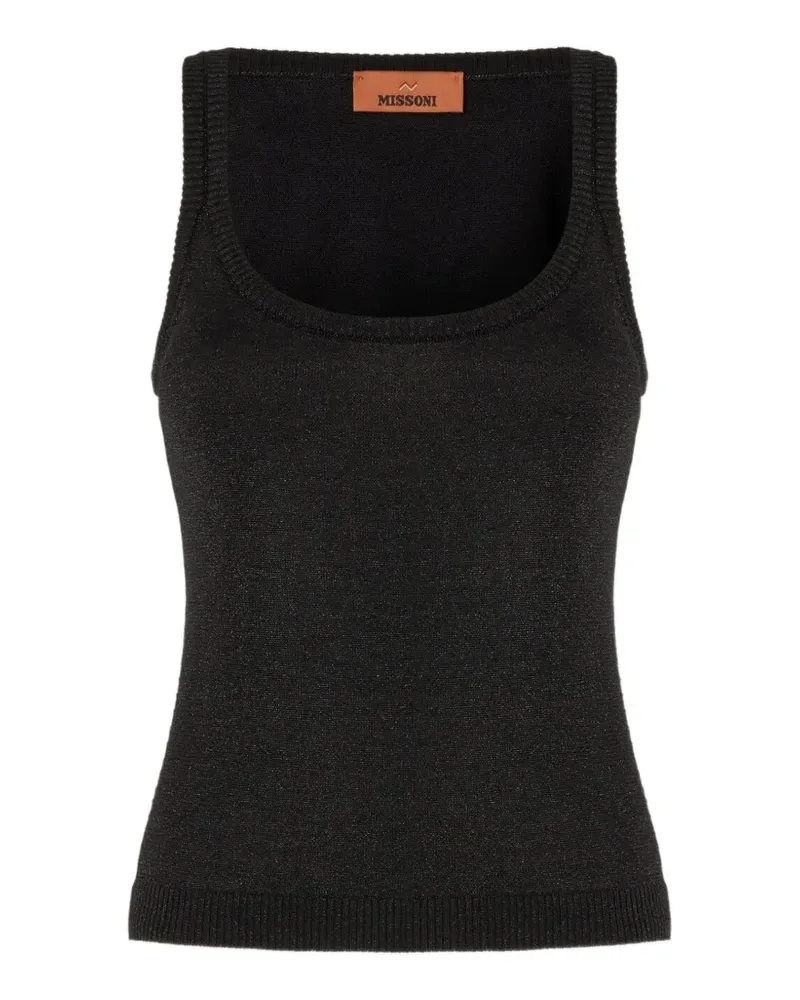 Missoni square-neck tank top - Schwarz Schwarz