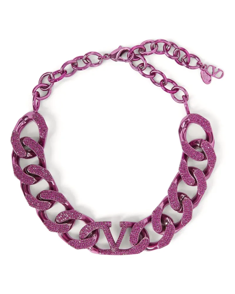 Valentino Garavani VLogo Signature Halskette - Rosa Rosa