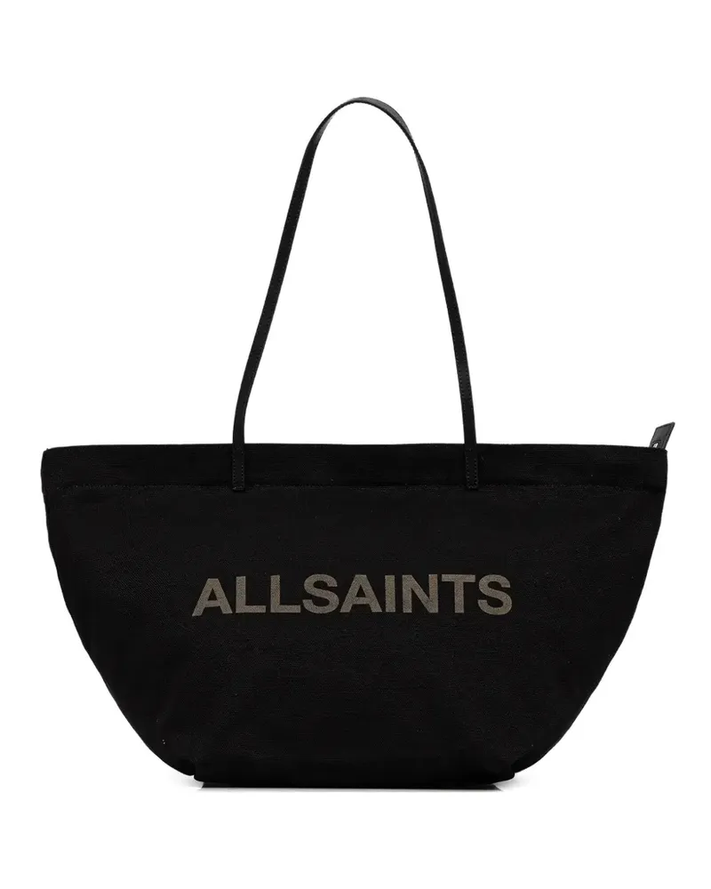 AllSaints Shopper mit Logo-Schild - Schwarz Schwarz