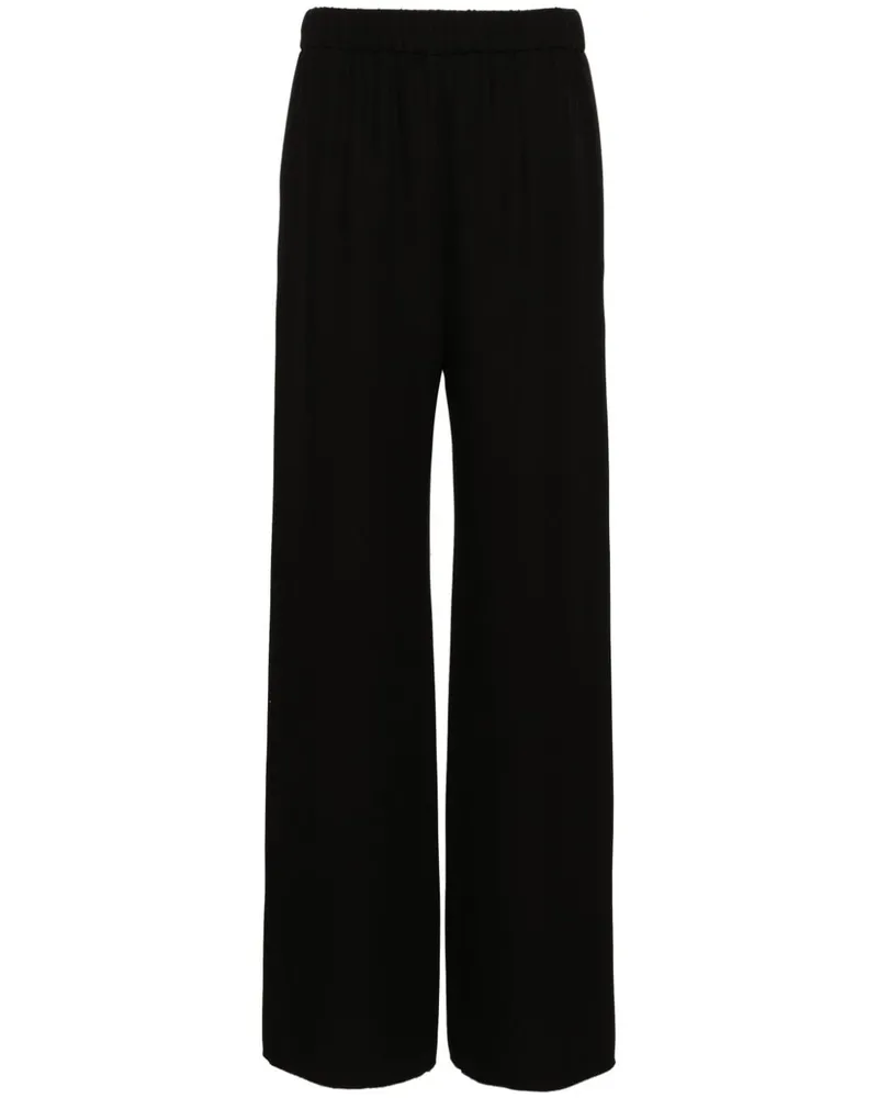Valentino Garavani Seidenhose mit geradem Bein - Schwarz Schwarz