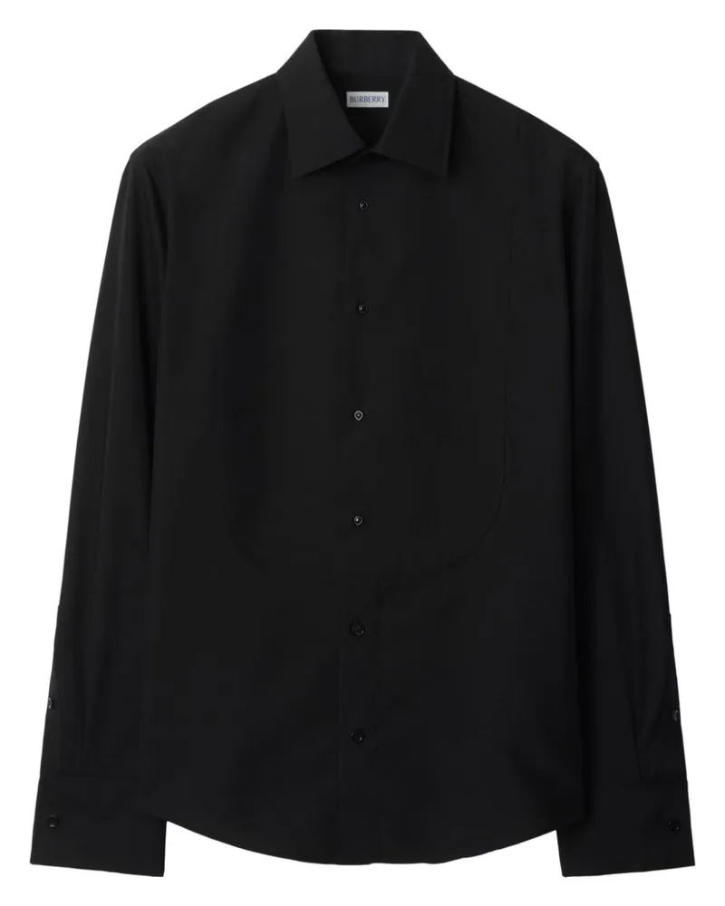 Burberry Klassisches Smoking-Hemd - Schwarz Schwarz