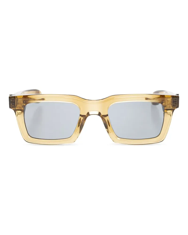 Alexander McQueen rectangl-frame sunglasses - Braun Braun