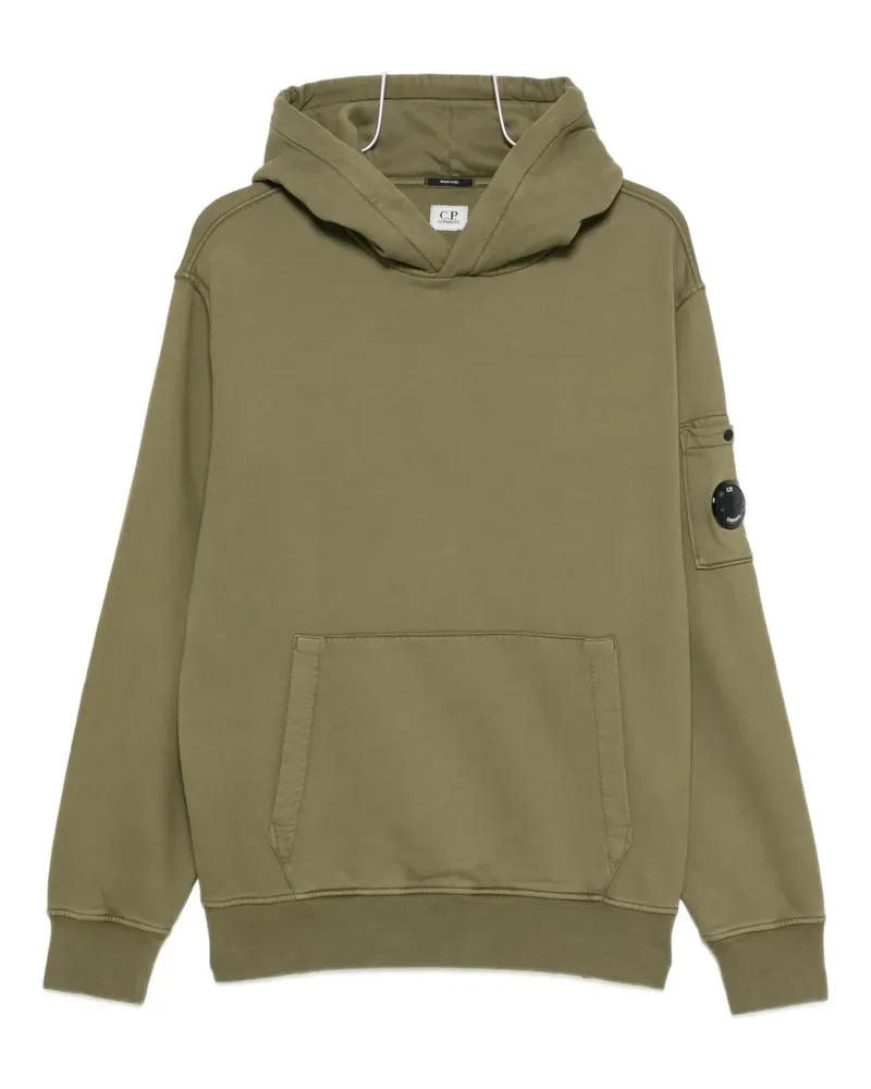 C.P. Company Lens-detail cotton hoodie - Grün Grün