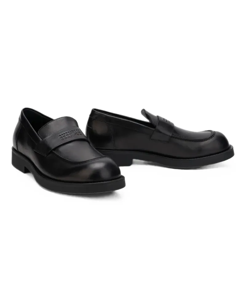 Maison Margiela Loafer mit Logo-Prägung - Schwarz Schwarz