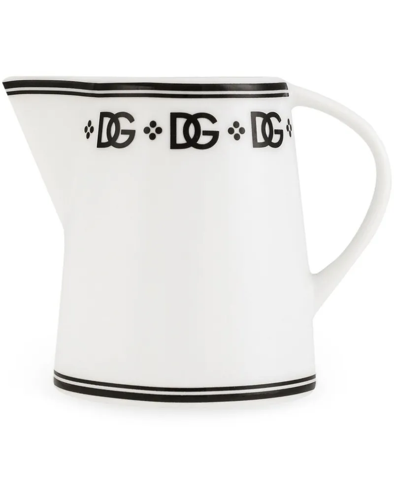 Dolce & Gabbana Milchkännchen aus Porzellan - Weiß Weiß