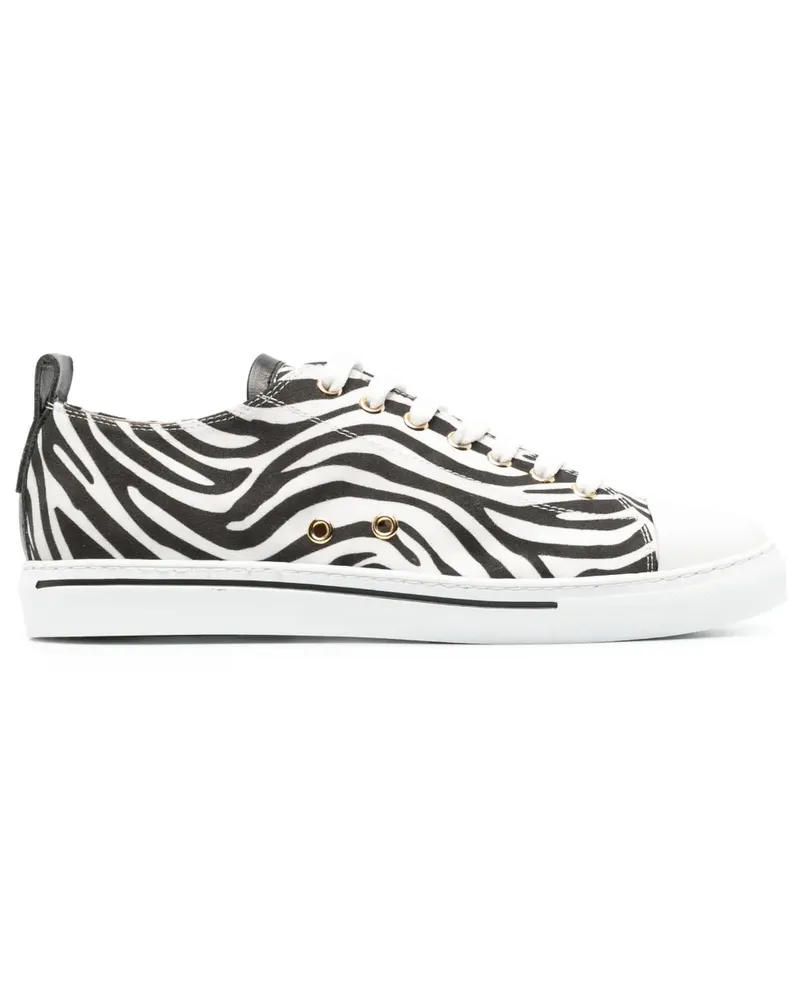Roberto Cavalli Sneakers mit Print - Weiß Weiß