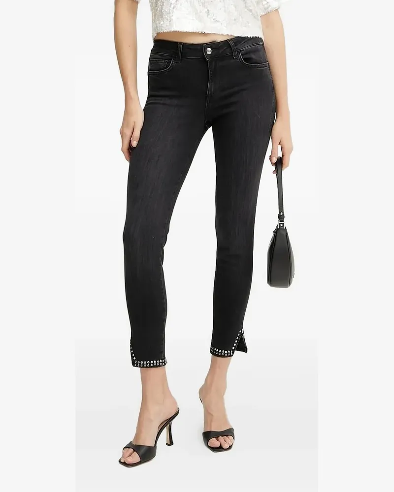 Liu Jo Verzierte Five-Pocket-Jeans - Schwarz Schwarz