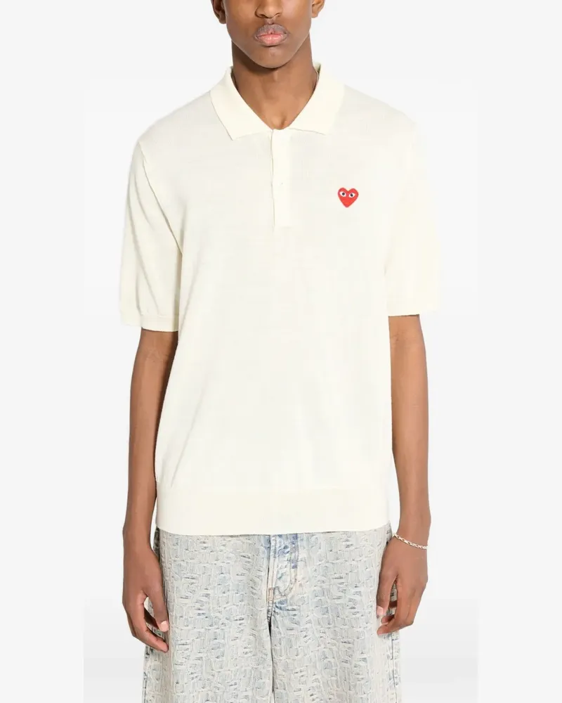 Comme des Garçons Play heart-patch T-shirt - Nude Nude