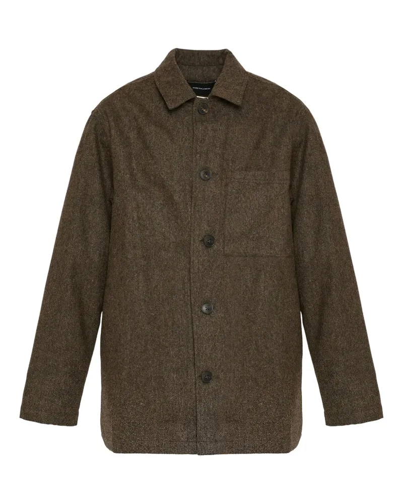 Yves Salomon Hemdjacke aus Tweed - Braun Braun