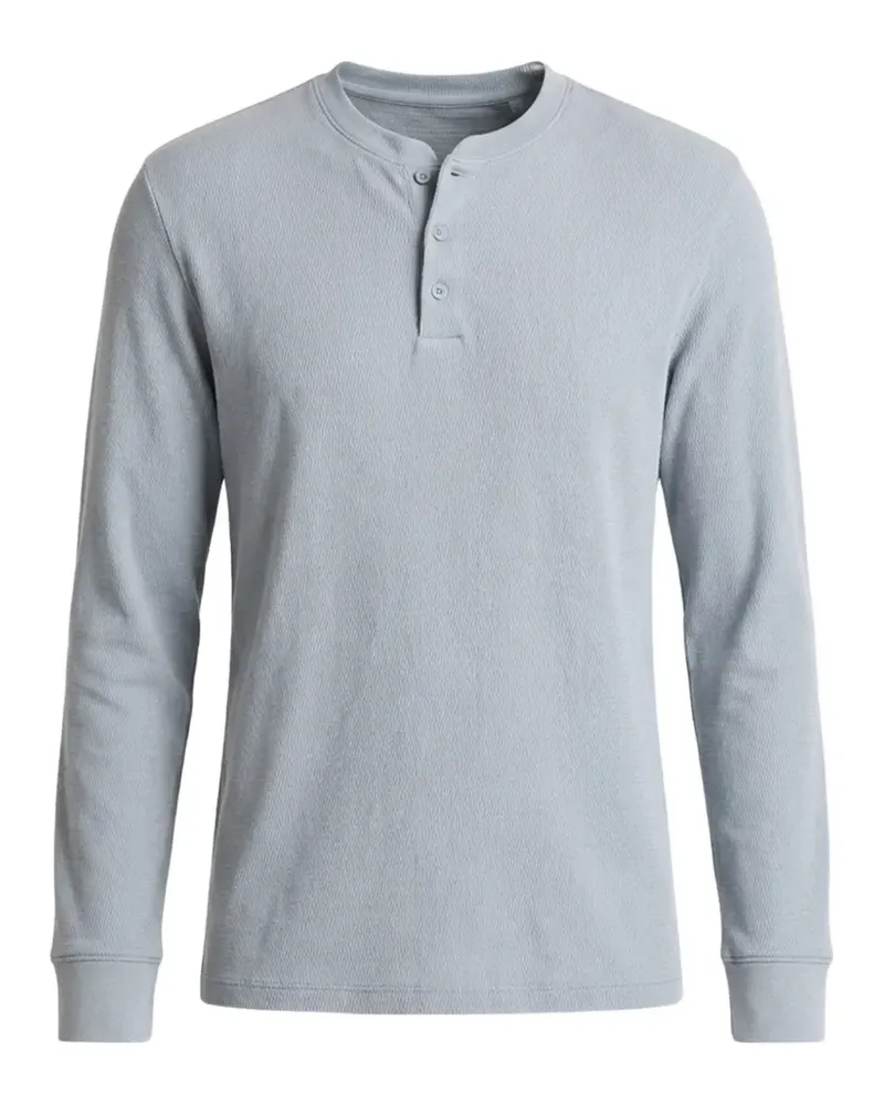 Vince buttoned long-sleeve T-shirt - Blau Blau