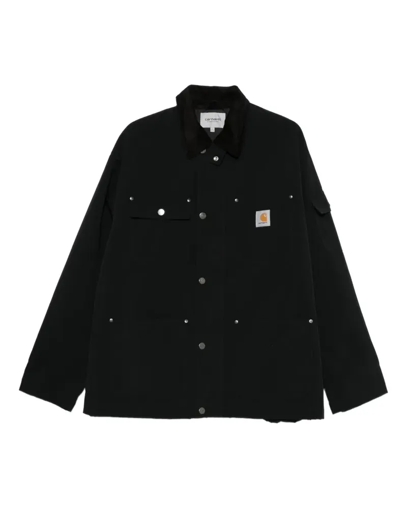 Carhartt WIP Clapton corduroy-collar pocket jacket - Schwarz Schwarz