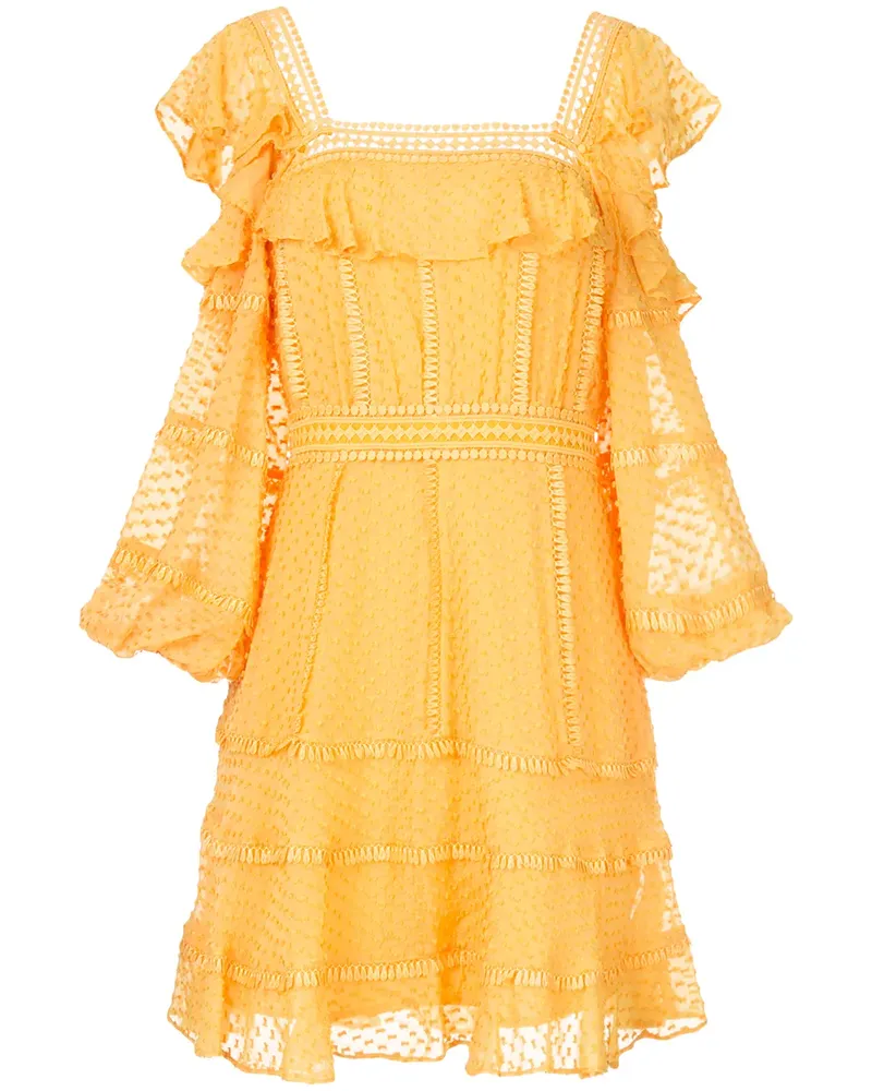 Rachel Gilbert Ollie' Minikleid mit Punkten - Orange Orange