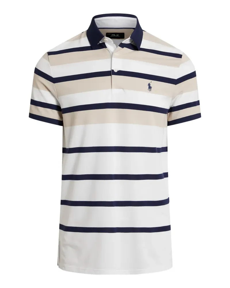 Ralph Lauren Gestreiftes Poloshirt - Weiß Weiß