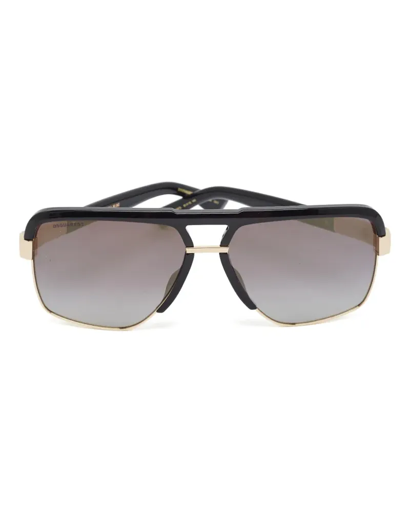 Dsquared2 Sonnenbrille mit Doppelsteg - Schwarz Schwarz