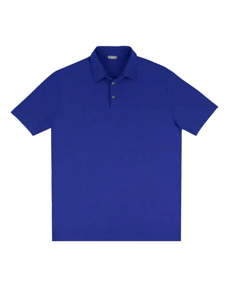 Zanone buttoned polo shirt - Blau Blau
