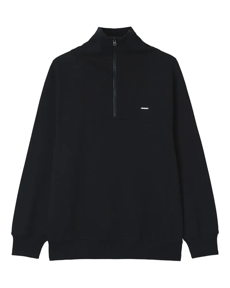 Musium Div. Sweatshirt mit Stehkragen - Schwarz Schwarz