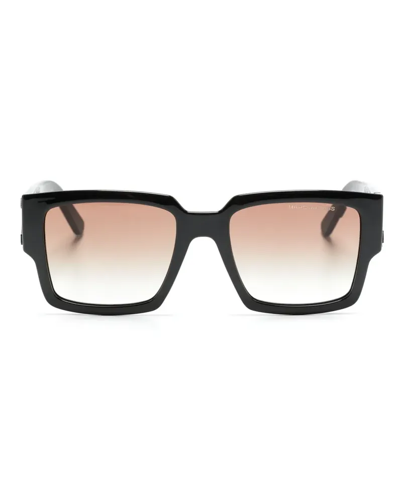 Marc Jacobs The Bold Logo Sonnenbrille mit eckigem Gestell - Schwarz Schwarz