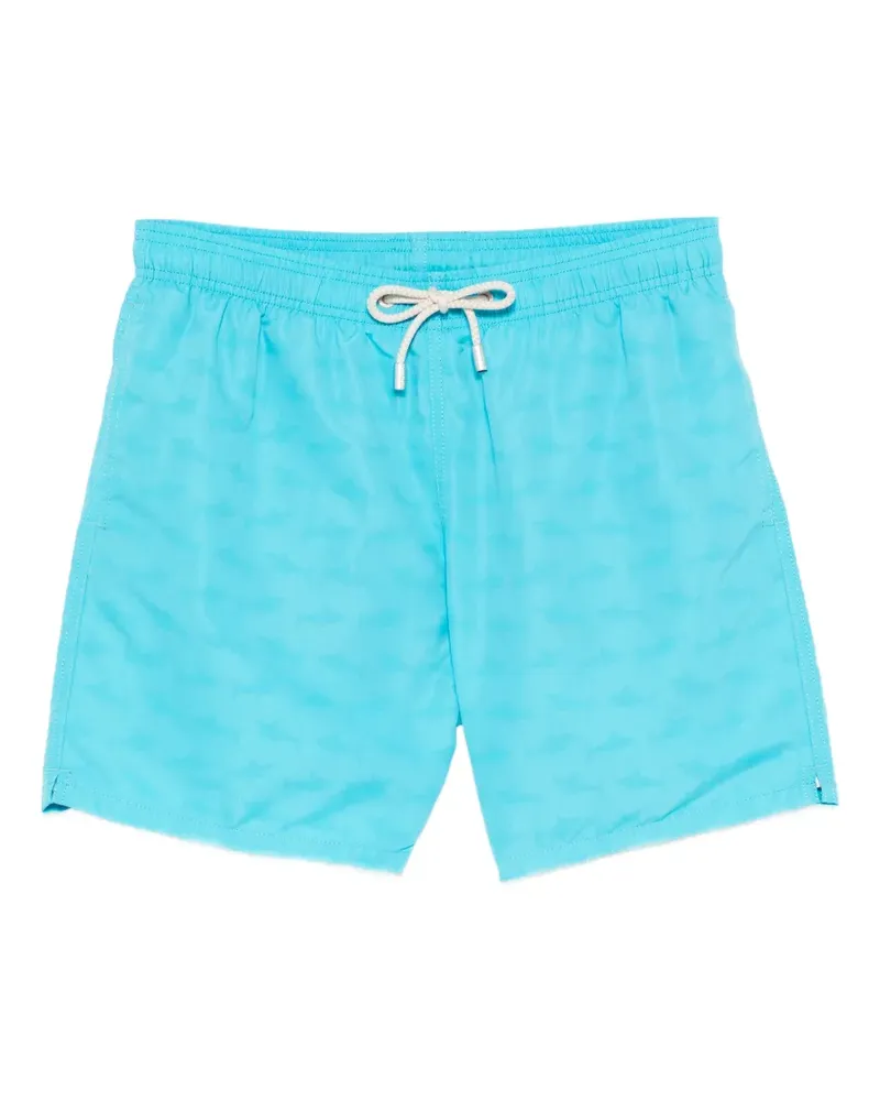 MC2 Saint Barth shark-print swim shorts - Blau Blau