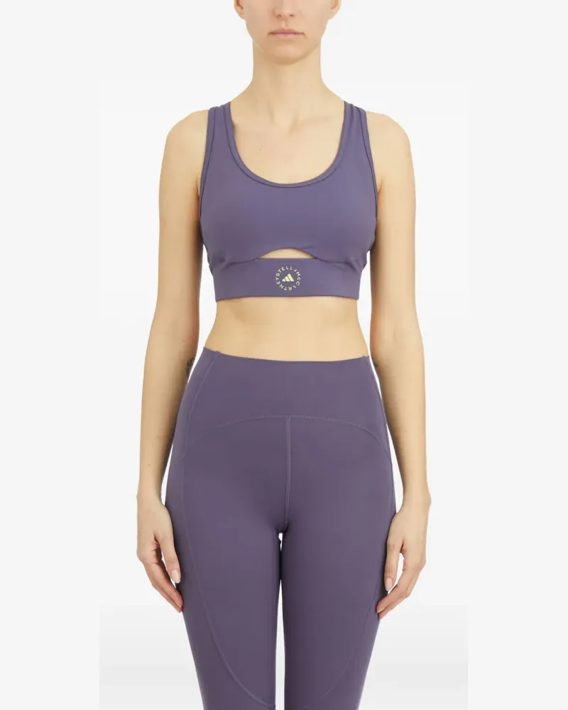 adidas Sport-BH mit Logo - Violett Violett