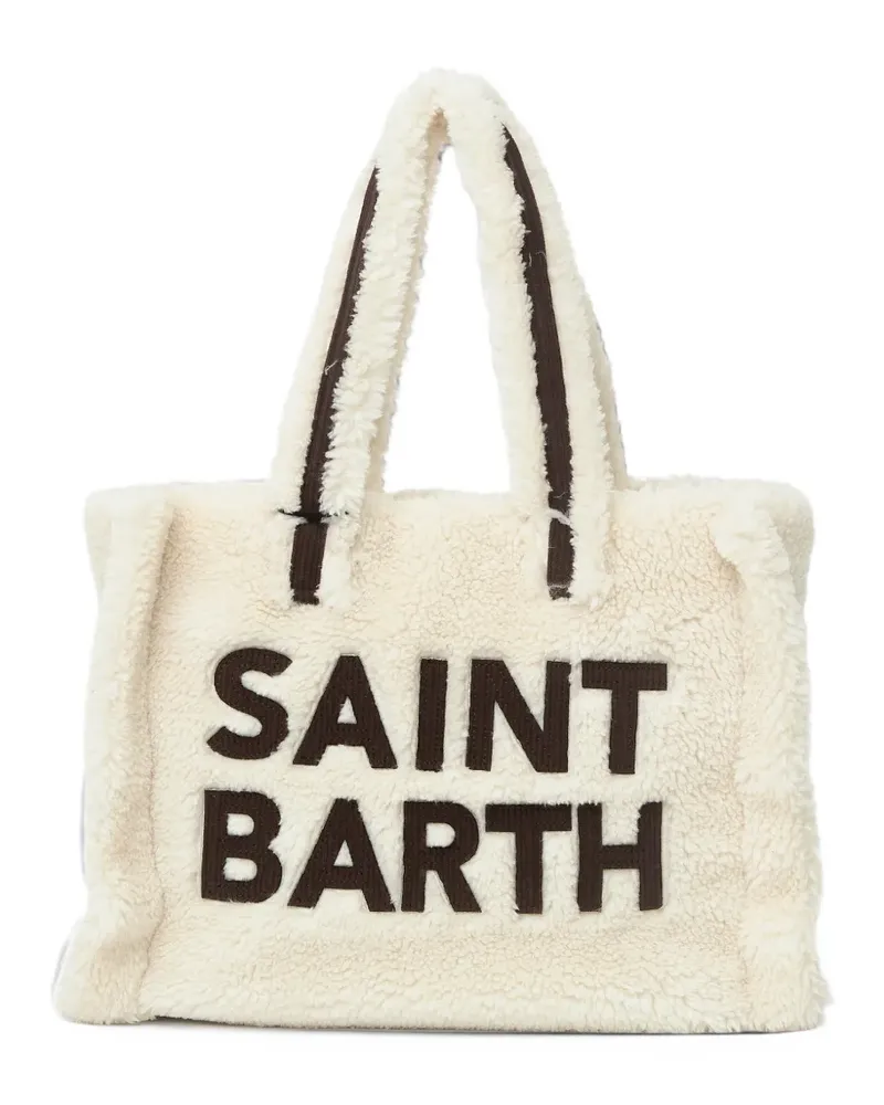 MC2 Saint Barth Colette Teddy logo tote bag - Nude Nude