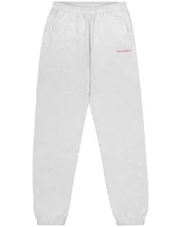 SPORTY & RICH Jogginghose mit Logo-Print Grau