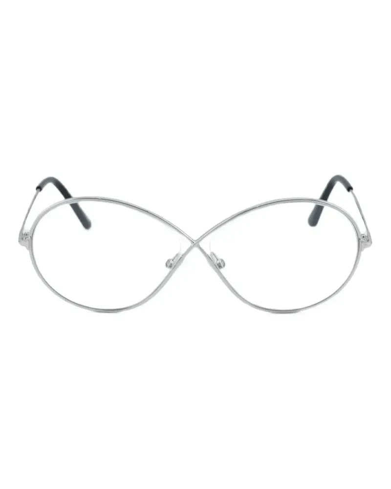Tom Ford oval-frame glasses - Silber Silber