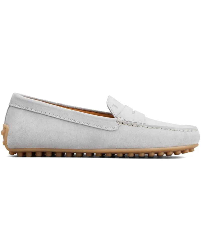 TOD'S Penny-Loafer aus Wildleder - Grau Grau